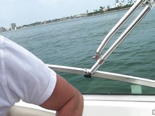 Look at those horny babes having enjoyment on a boat licking alcohol from each other and getting all naked. See how one of the guys drinks from a redheads fine ass and how they begin sucking cock. Listen to them groaning..