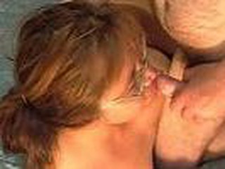 An Asian girl sucks a stiff cock takes a load of cum.