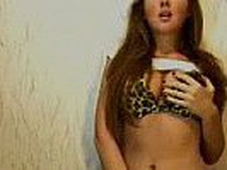 this gorgeous brunette teen does an incredible strip tease on her webcam. shows her big firm tits and the cutest ass u have ever seen. she needs fucked hard...