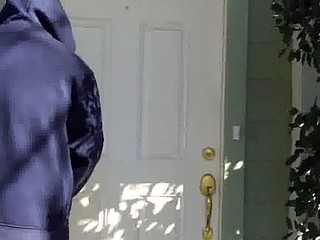 Insane episode of a door to door cum shooter. This unsuspecting golden-haired opens the door at the most ideal time and gets an eye full of cum.